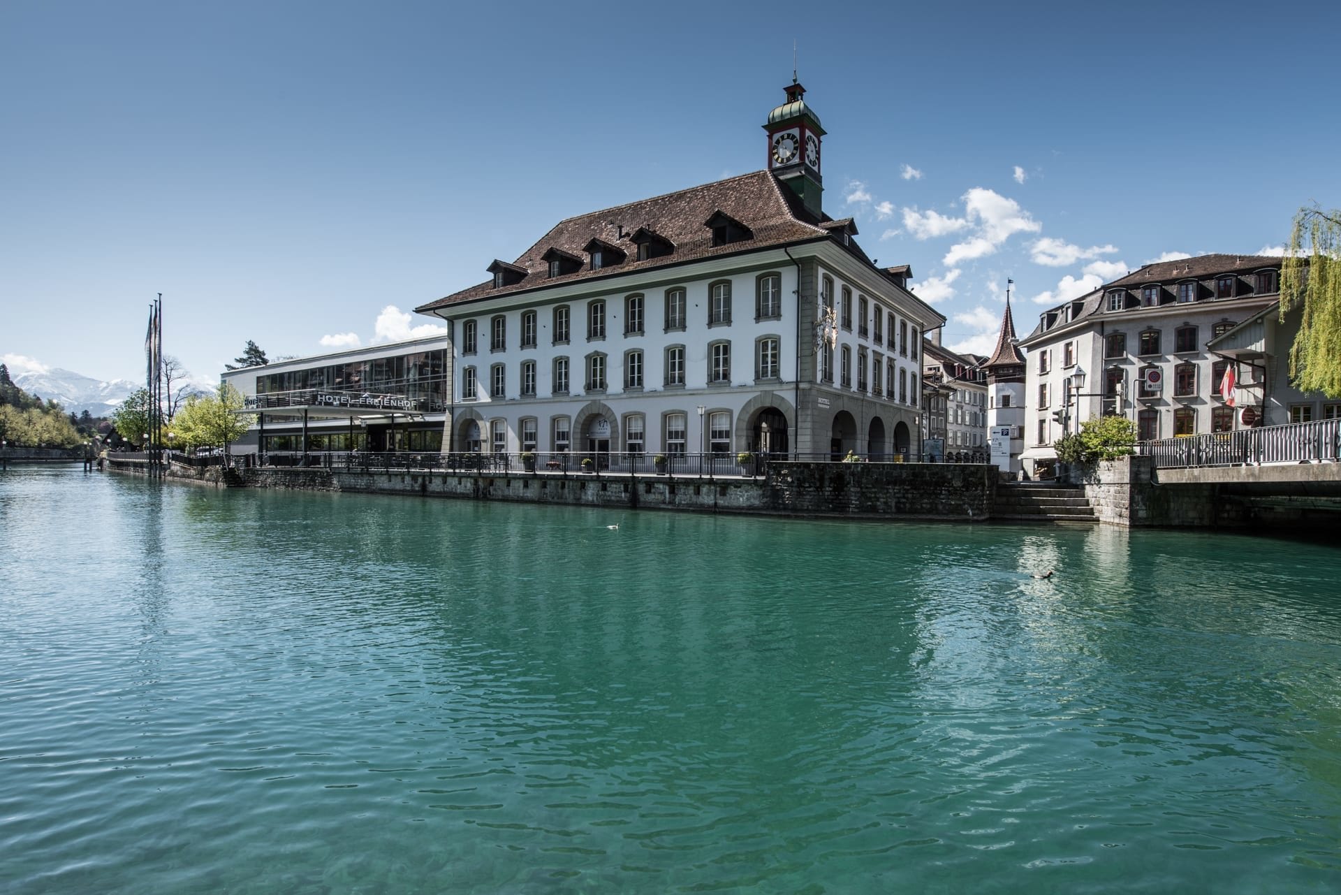Freienhof Thun Direkt An Der Aare Aussenansicht Seminarhotels Schweiz Mice Service Group 